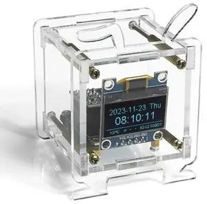 ESP8266 Mini Electronic Clock DIY Kit 0.96 Inch OLED Display Weather Forecast Clock Kit Support 2.4G Networking ESP8266 Mini Electronic Clock DIY Kit 0.96 Inch OLED Display Weather Forecast Clock Kit Support 2.4G Networking