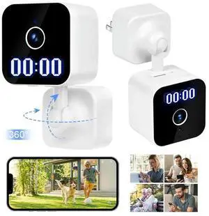 Security Camera 1080P HD Plug in Security Camera 2-Way Audio Motion Detection TuyaAPP Control for Home Security Security Camera 1080P HD Plug in Security Camera 2-Way Audio Motion Detection TuyaAPP Control for Home Security