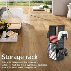 24 Game Disc Tower Holder Bracket Organizer Gamepad Controller Stand Lightweight Game Playing Elements