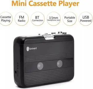 JAENFONG Portable Walkman Bluetooth-compatible Receiver and Transmitter Jack FM Radio Tape Player USB Cassette Player For Aux Adapter