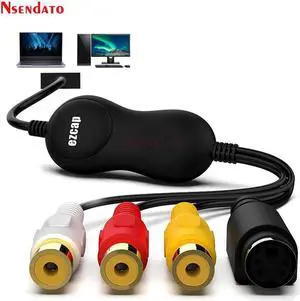 JAENFONG EZCAP 159 USB 2.0 Audio Video Grabber Capture Card Converter Analog Video to Digital Format VHS Camcorder For Windows 10 MAC OS