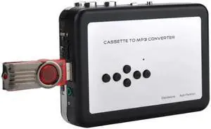 JAENFONG Cassette Tape Recorder Player Tapes to MP3 Digital Converter Save to USB Flash Drive directlyNo Need Computer ezcap231