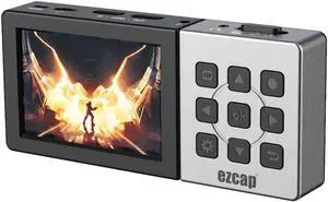 JAENFONG Ezcap273 HD 1080P 60fps HDMI Audio Video Capture Card Game Recorder Recording Box To TF Card Playback Loop Mic Input,No need PC