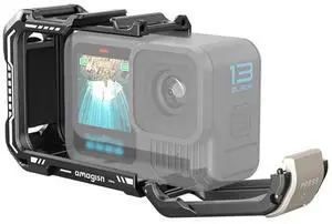 l Case Aluminum Cage for Max Lens Mod Video Light Quick Release Vertical Mount Kit Camera Cage for GoPro Hero13 12 11 10 9