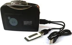 JAENFONG EzCAP230 Cassette Converter converts old music tapes to digital mp3 files, save in USB flash drive directly, no pc required.