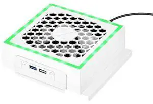 LED Cooling Fan 3 Gears Adjustable 5V 2.4A Cooling Fan Atmosphere Light Decoration Gaming Accessories for Xbox Series S