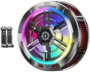 Magnetic/Back-clip Mobile Phone RGB Lighting Cooling Fan 23W Hurricane Turbofan for Android Cool Heat Sink