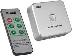 JAENFONG Music Digitizer Audio Capture Recorder Box Convert old analog music to MP3 Support USB drive or For SD card