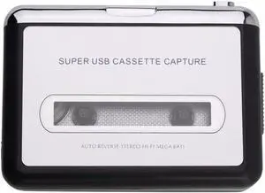 JAENFONG Cassette Player USB Cassette to MP3 Converter Capture Audio Music Player Convert music on tape to Computer Laptop JAENFONG Cassette Player USB Cassette to MP3 Converter Capture Audio Music Player Convert music on tape to Computer Laptop