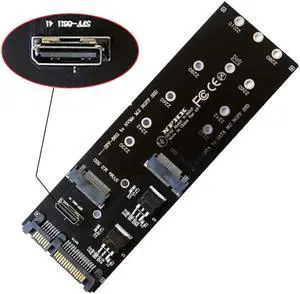 JAENFONG Oculink SFF-8612 8611 to U.2 Kit M-Key to NVME PCIe SSD and NGFF to SATA Adapter for Mainboard