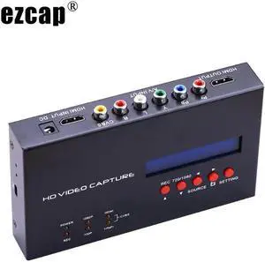 JAENFONG Ezcap283S YPbPr AV Video Record Box Scheduled Recording 1080P HDMI Capture Card for XBOX PS3 PS4 Switch PC Game Video Capture