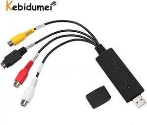JAENFONG Portable USB2.0 Audio Video Capture Card Adapter Easy To Cap Easycap VHS To DVD Video Capture Converter For Win7/8/XP/Vista