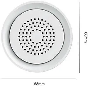 USB Temperature Detector 2.4Ghz Temperature Humidity Detection Siren Button Powered Home Security Protection System