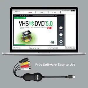 JAENFONG EzCAP 172 1568 Upgrade To 159 USB 2.0 Audio Video Capture Stick CVBS S-Video Recording Card for V8 Hi8 DVD VHS DVR TV Camcorder