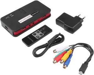 JAENFONG HD Game Capture for EZcap 284 1080P AV/Ypbpr Video Capture Recorder Box into USB Disk SD Card For Xbox360/One PS3/4 US Plug