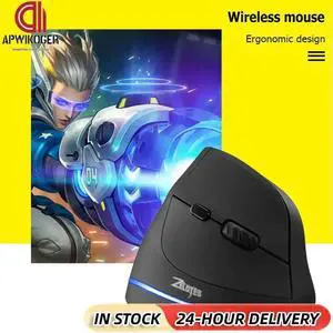 ZELOTES F-35 6 Buttons Rechargeable Wireless 2400DPI Adjustable Vertical Mouse