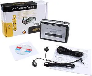 JAENFONG New USB Cassette Capture Radio Player USB Walkman Tape to MP3 Converter Capture Audio Music Player Tape Cassette Recorder EZCAP JAENFONG New USB Cassette Capture Radio Player USB Walkman Tape to MP3 Converter Capture Audio Music Player Tape Cassette Recorder EZCAP