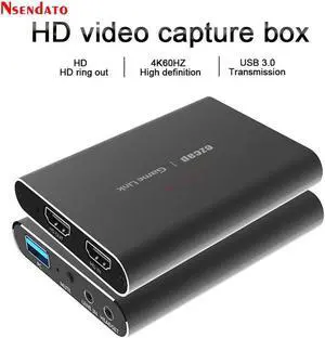 JAENFONG Ezcap 311P 4K USB HD Video Capture Card 1080P 60fps Recording HDMI-compatible USB3.0 Audio Video Capture Live Streaming Device