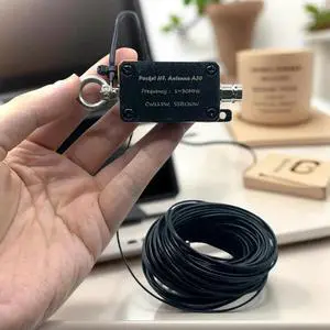 1-30MHz Pocket HF Antenna Shortwave Antenna Inverted V Horizontal Balun Long Line Wideband End-fed Antenna w Bag