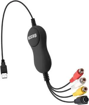 JAENFONG USB2.0 Video Capture Converter, record analog video from VHS,VCR,DVD Player to digital format, USB output and AV output