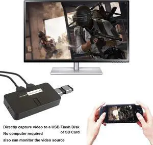 JAENFONG USB Flash Disk Record,no Need PC, Mic In 1080P HDMI AV Video Capture Card Recording Box for XBOX PS3 PS4 TV Box, Live Streaming JAENFONG USB Flash Disk Record,no Need PC, Mic In 1080P HDMI AV Video Capture Card Recording Box for XBOX PS3 PS4 TV Box, Live Streaming