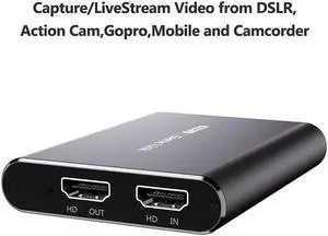JAENFONG Ezcap311P USB HD Video Capture Card 1080P 60fps USB 3.0 Game Capture Live Streaming Recording Line input Headset Output