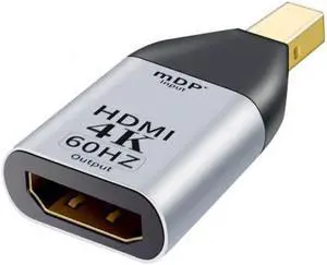 JAENFONG Mini DisplayPort DP Source to HDMI Sink Displays 4K@60hz Ultra HD Converter Adapter for Laptop Mac