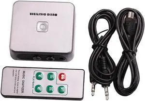 JAENFONG 3.5mm RCA Audio Capture Music Digitizer Recorder Convert Cassette Tape LP DVD Player Analog To Mp3 Format To USB U Disk SD Card