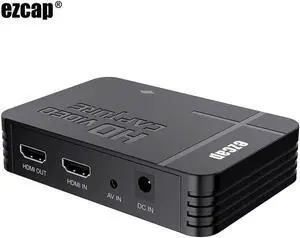 JAENFONG Ezcap288 HDMI AV Video Capture Card Composite Video Recording Box To USB Flash Disk , No Need PC,mic Input Line Out HDMI Loop JAENFONG Ezcap288 HDMI AV Video Capture Card Composite Video Recording Box To USB Flash Disk , No Need PC,mic Input Line Out HDMI Loop