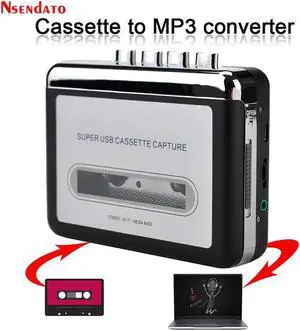 JAENFONG EZCAP 220 Cassette Capture Radio Player Cassette Tape to MP3 Converter Capture Audio Music Player Tape Cassette Recorder Via USB