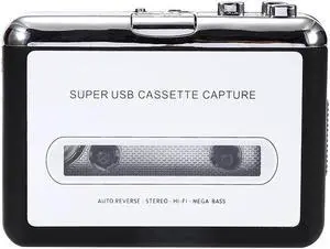 JAENFONG Cassette Capture Radio Player Cassette Tape to MP3 Converter Capture Audio Music Player Tape Cassette Recorder Via USB