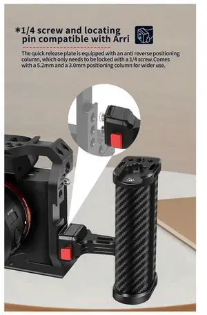 Quick-Disassembly Side Handles Universal Portable Camera Cage Left Right Grip Handles