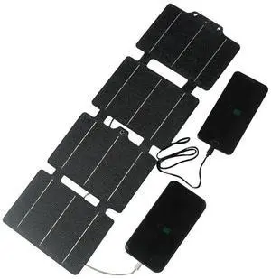 20W Flexible ETFE Solar Panel Charger USB/Type-C Foldable Solar Panels Flexible Folding Solar Charger for Camping Essentials