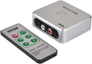 JAENFONG EZCAP 241 Music Digitizer Audio Capture Recorder Box Convert old analog music to MP3 Support USB drive or For SD card JAENFONG EZCAP 241 Music Digitizer Audio Capture Recorder Box Convert old analog music to MP3 Support USB drive or For SD card