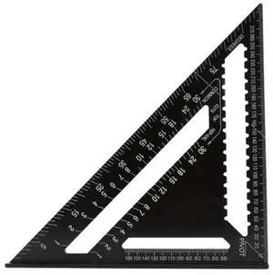 12inch Triangle Ruler for Woodworking Square Layout Gauge Measuring Tool