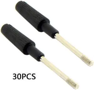 JAENFONG 30pcs Thumb Screws #4-40 UNC 47mm Length Stainless Steel Overmold for Computer Cable JAENFONG 30pcs Thumb Screws #4-40 UNC 47mm Length Stainless Steel Overmold for Computer Cable