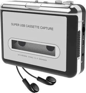 JAENFONG Y&H Cassette Player USB Cassette to MP3 Converter Capture Audio Music Player Tape Cassette Recorder