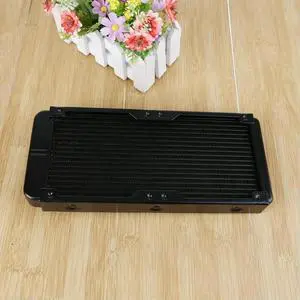 1Pc 240mm 18 Tubes Aluminum Computer Water Cooling Radiator Heat Sink Part
