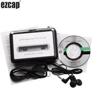 JAENFONG New USB Cassette Tape Converter Cassette to MP3 Audio capture Music Walkman Player Tape to PC Portable Cassette-to-MP3 Converter JAENFONG New USB Cassette Tape Converter Cassette to MP3 Audio capture Music Walkman Player Tape to PC Portable Cassette-to-MP3 Converter
