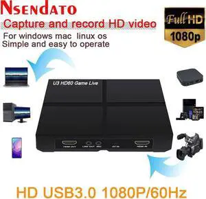 JAENFONG ezcap 263 1080P U3 USB HDMI AV Video Capture Card AV HDMI to USB 3.0 Video Grabber Recording adapter for OBS HD Game Live Stream