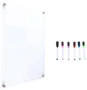 Fridge Calendar Acrylic Whiteboard Weekly Planner Transparent Magnetic Erase Magnetic Easy To Use A
