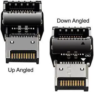 JAENFONG USB 3.1 Front Panel Header Male to Female Type-E Motherboard Extension Data Adapter JAENFONG USB 3.1 Front Panel Header Male to Female Type-E Motherboard Extension Data Adapter