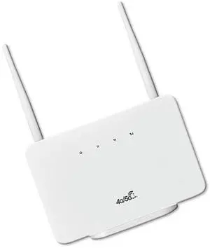 4G LTE CPE Router Modem 300Mbps Wireless Hotspot External Antenna with Sim Card Slot EU Plug Internet Connection