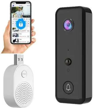 Video Doorbell Camera PIR Motion Detection Wireless Doorbell Camera for Home Office