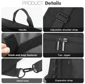 DJ Backpack for Pioneer DDJ-400 DDJ-FLX4 for Roland DJ-202 Carrying Case Travelling Case Anti-scratch Adjustable Shoulder Strap