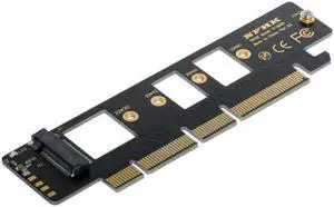 JAENFONG NGFF M.2 M-key NVME AHCI SSD to PCI-E 3.0 16x 4x Adapter for 110mm 80mm SSD
