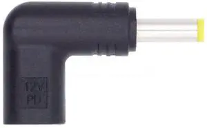 JAENFONG USB 3.1 Type C USB-C Female to DC 12V 4.8x1.7mm Plug Adapter PD Emulator Trigger 90 Degree Angled