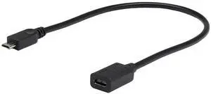 JAENFONG (30cm Micro USB 2.0 to USB C Cable, USB Type C Female to Micro USB Male Extension Cable Simultaneously Data Sync and Charging Cable for PhonesComputersTablets(Micro USB) JAENFONG (30cm Micro USB 2.0 to USB C Cable, USB Type C Female to Micro USB Male Extension Cable Simultaneously Data Sync and Charging Cable for PhonesComputersTablets(Micro USB)