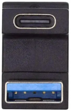 JAENFONG Opposite U Shape Back Angled USB-C Type C Female to USB 3.0 A Male Data Adapter for Laptop Desktop JAENFONG Opposite U Shape Back Angled USB-C Type C Female to USB 3.0 A Male Data Adapter for Laptop Desktop