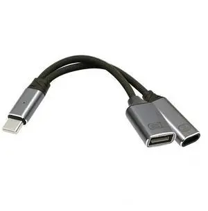 JAENFONG USB-C Type-C Male to 480Mbps USB 2.0 Female OTG Adapter & 100W PD Power Charging Cable for Laptop Tablet Phone More Type C Devices JAENFONG USB-C Type-C Male to 480Mbps USB 2.0 Female OTG Adapter & 100W PD Power Charging Cable for Laptop Tablet Phone More Type C Devices